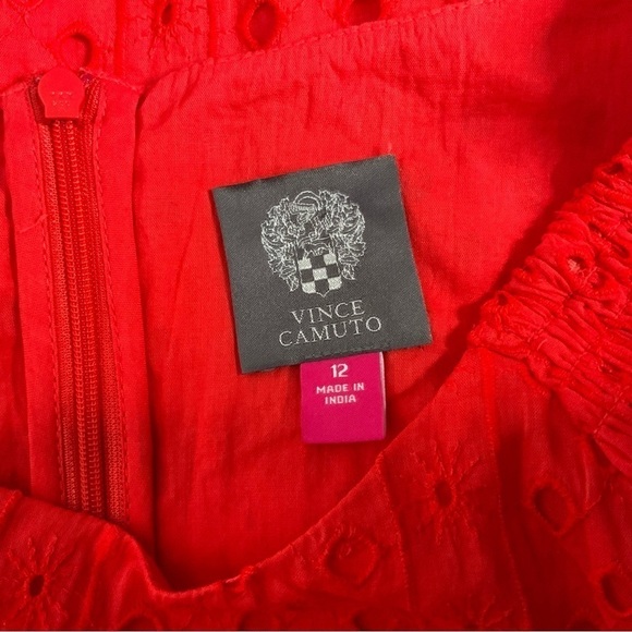 VINCE Camuto Cotton Eyelet Dress. - Picture 9 of 12